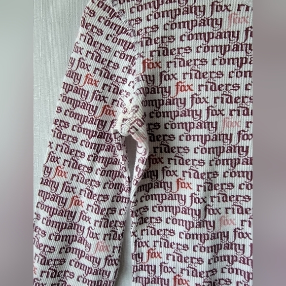 Fox  Vintage Y2K  Logo Waffle Longsleeve Top - Picture 7 of 11